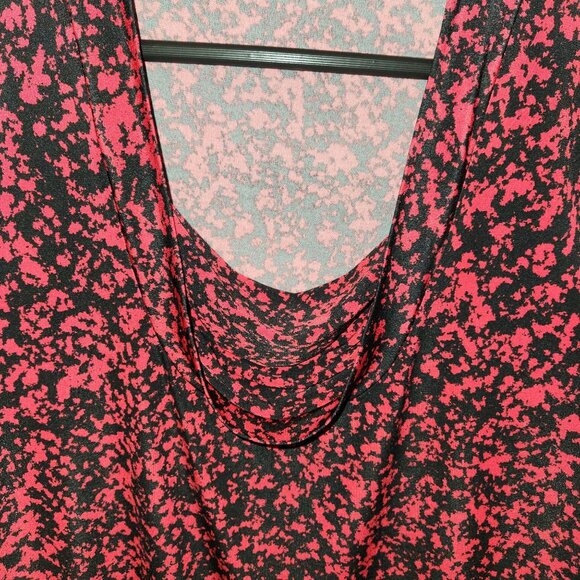 Red & Black Abstract Print Womens Top Size L By Tahari Arthur S. Levine - Picture 3 of 5